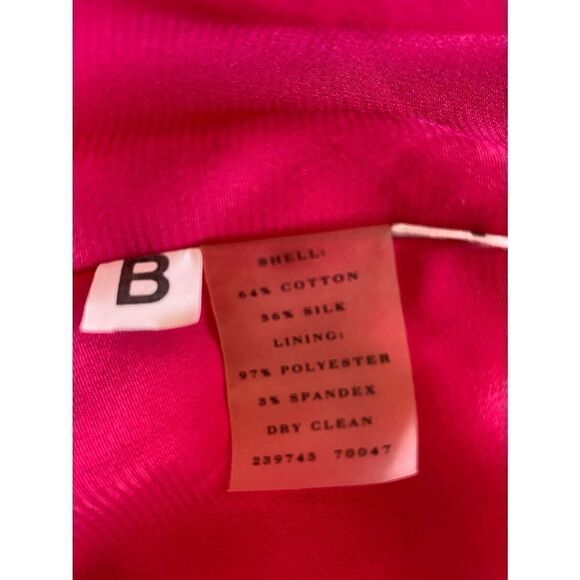 Ann Taylor pink 100% silk ruffle trim scoop neck Side zip fully lined ￼tank size - Picture 6 of 6